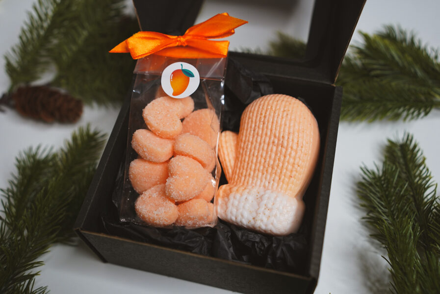 Komplekts - SKRUBĪŠI AR CIMDIŅU 🤍